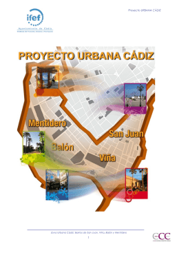 Proyecto URBANA CÁDIZ - Dirección General de Fondos