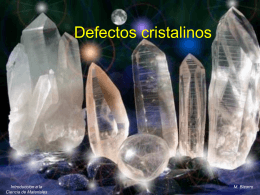 Defectos cristalinos