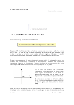 Sistemas de Coordenadas