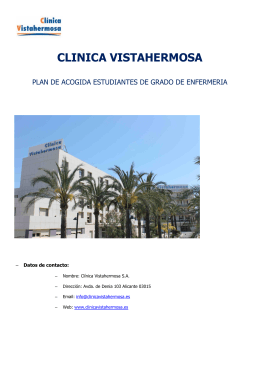 CLINICA VISTAHERMOSA - Facultad de Ciencias de la Salud