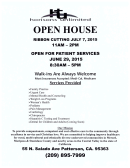 OPEN HOUSE