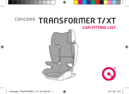 lista oficial de compatibilidad de la Concord Transformer XT 2015
