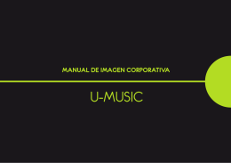 Manual de Imagen Corporativa: U-Music