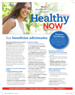 Healthy Now Primavera 2015 - Miembros