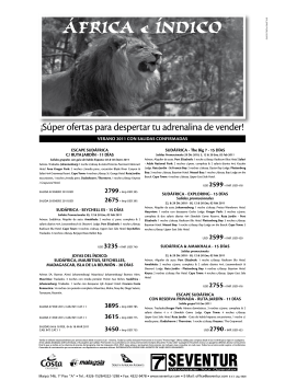 ÁFRICA e ÍNDICO