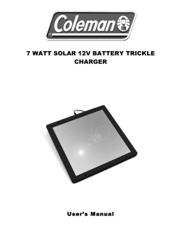 7 WATT SOLAR 12V BATTERY TRICKLE CHARGER