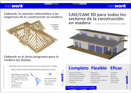 sectores de la construcción en madera CAD/CAM 3D