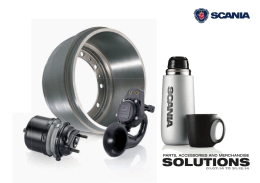Scania`s latest parts, accessories and mechandise brochure