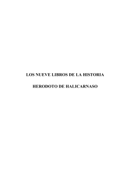 Los Nueve Libros de la Historia (Tomo 7).