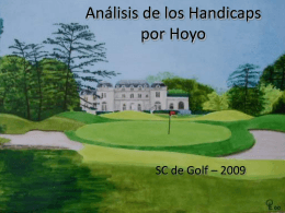Análisis de los Handicaps por Hoyo