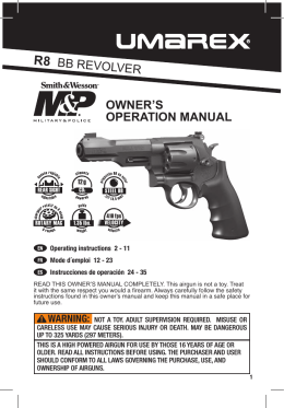 OWNER`S OPERATION MANUAL