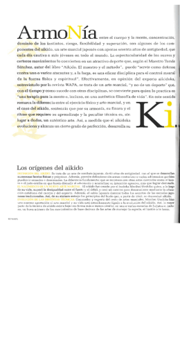 Aikido, cuerpo + mente en equilibrio.