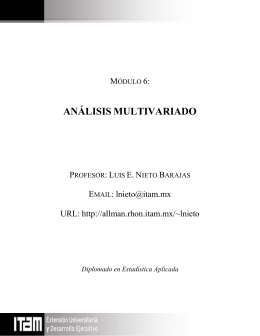 Módulo 6: Análisis Multivariado