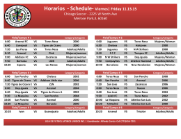 Horario de VIERNES