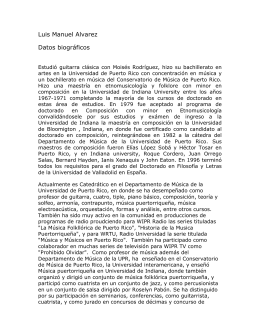 Luis Manuel Alvarez Datos biográficos