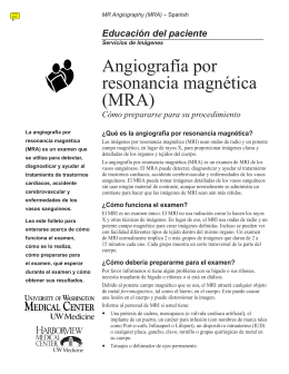 Angiografía por resonancia magnética (MRA)