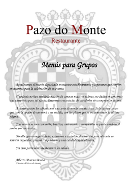 Postres - Pazo do Monte :: Restaurante