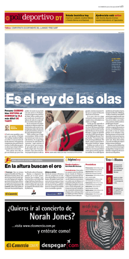 Jonathan Gubbins en Deporte Total - Click para