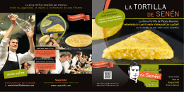 Dossier tortilla 2013