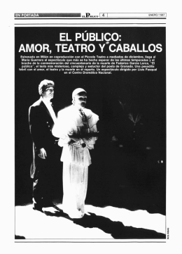 el públiqo: amor, teatro y caballos
