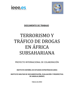 Terrorismo y Tráfico de drogas en África Subsahariana