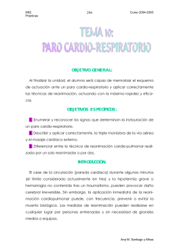 PARO CARDIO-RESPIRATORIO