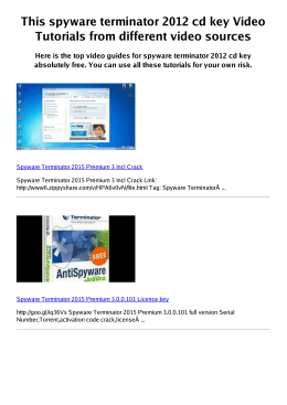 #Z spyware terminator 2012 cd key PDF video books