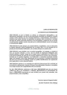 Memoria - Ayto. Vélez Málaga