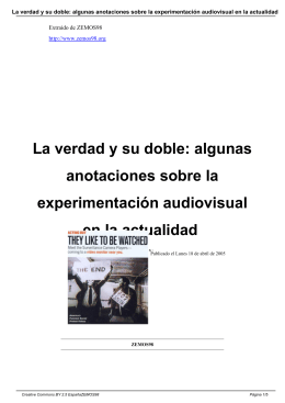 La verdad y su doble: algunas anotaciones sobre la