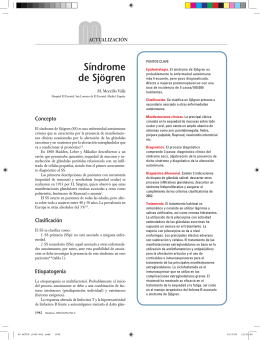 Síndrome de Sjögren - ElsevierInstituciones