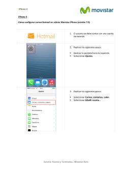 iPhone-4 - Configurar correo Hotmail en iPhone
