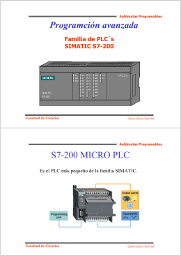 Programción avanzada S7-200 MICRO PLC