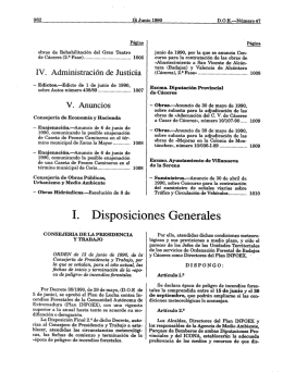 982 1`14 Junio 1990 DOEi—Núm`ero 47