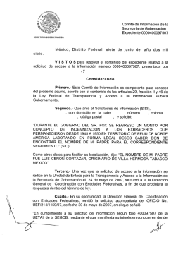 0000400097507 - Secretaría de Gobernación
