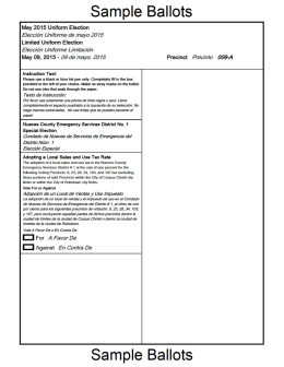 Sample Ballots - Nueces County