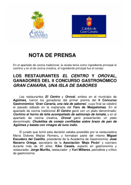 nota de prensa - Cabildo de Gran Canaria