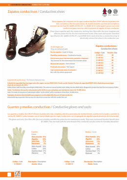 Zapatos conductivos / Conductives shoes Guantes y medias