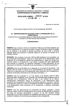 Resolucion 12816 Archivo Averiguacion Preliminar Apuestas en Linea