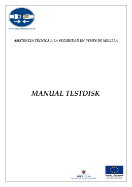 TestDisk - Asistencia Técnica a la Seguridad en Pymes de Melilla
