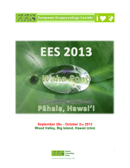 WORKSHOPS and PRESENTATIONS