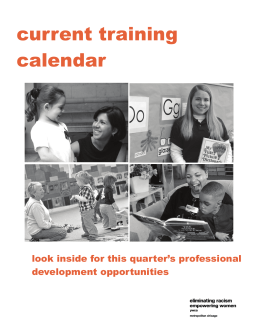current training calendar - YWCA Metropolitan Chicago