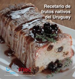 Recetario de frutos nativos del Uruguay