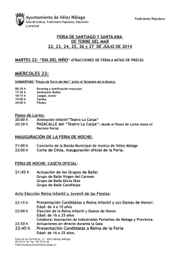 PROGRAMA FERIA TORRE DEL MAR 2014