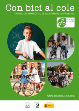 Con la bici al cole: Proyecto pedagógico para alumnos de