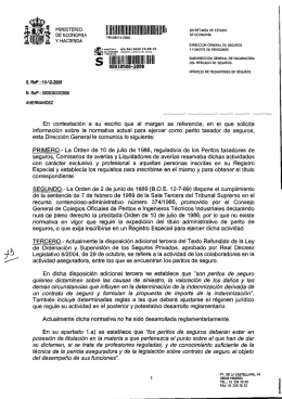 Normativa vigente aplicable a los peritos de seguros.