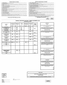INSTRUCTIONS TO VQTERS 1. ENTER VOTING BOOTH