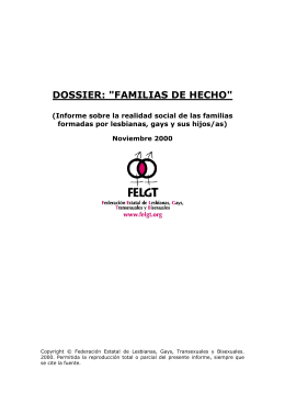 Dossier Familias de Hecho