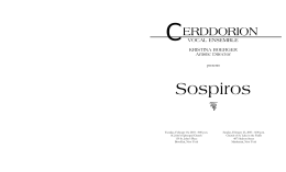 Sospiros - Cerddorion Vocal Ensemble