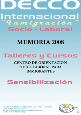 MEMORIA 2008 - DECCO Internacional