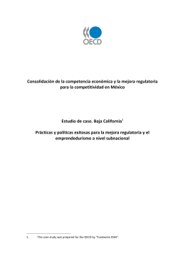 Consolidación de la competencia económica y la mejora